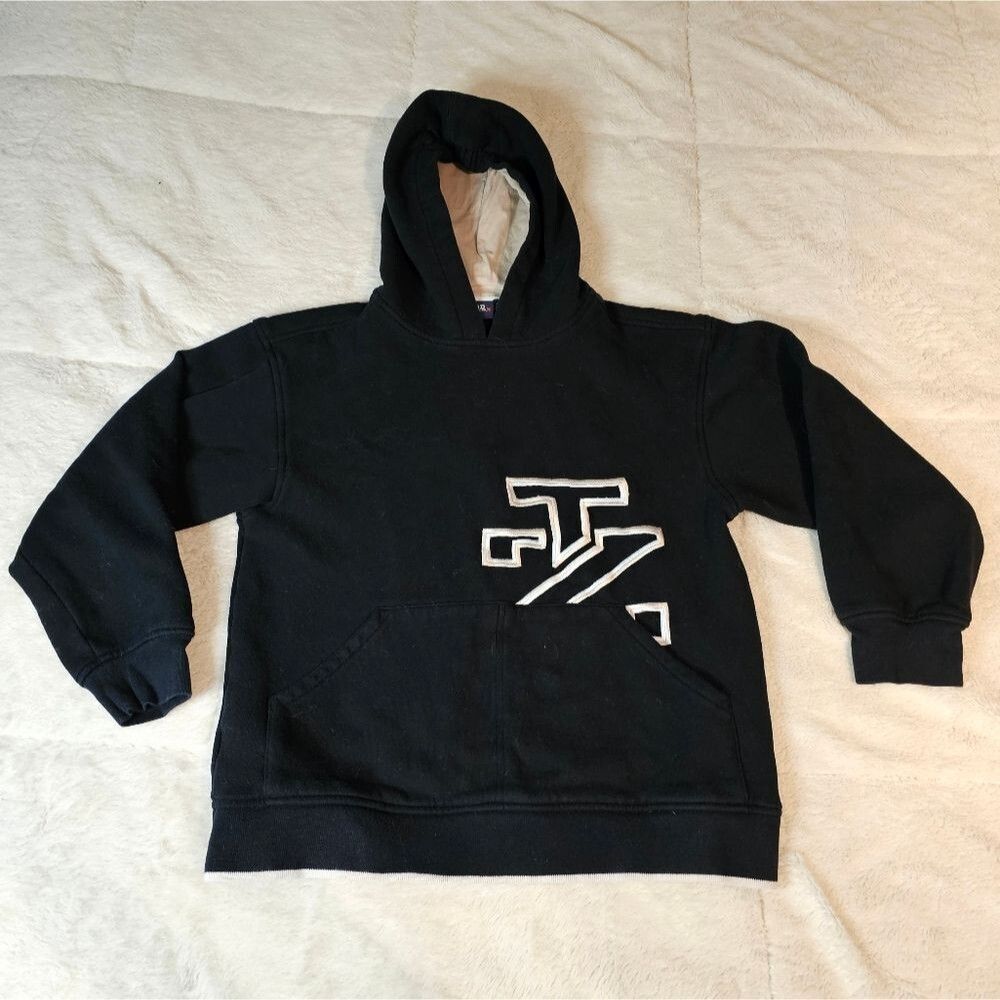 IZOD Boys Heavy Hoodie Black Size L14/16. Warm and Cozy! Excellent Condition!